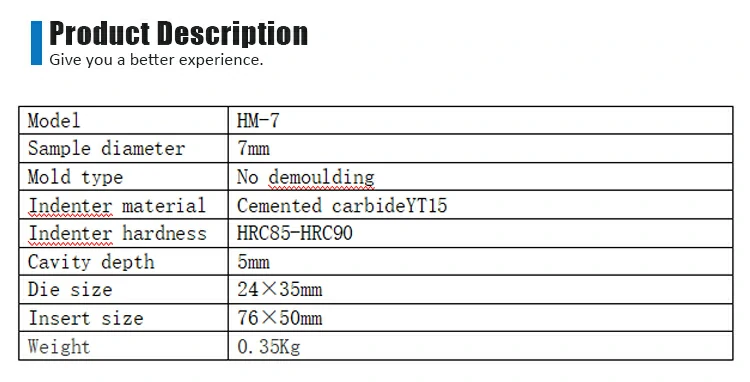 7mm Infrared dies Parameters