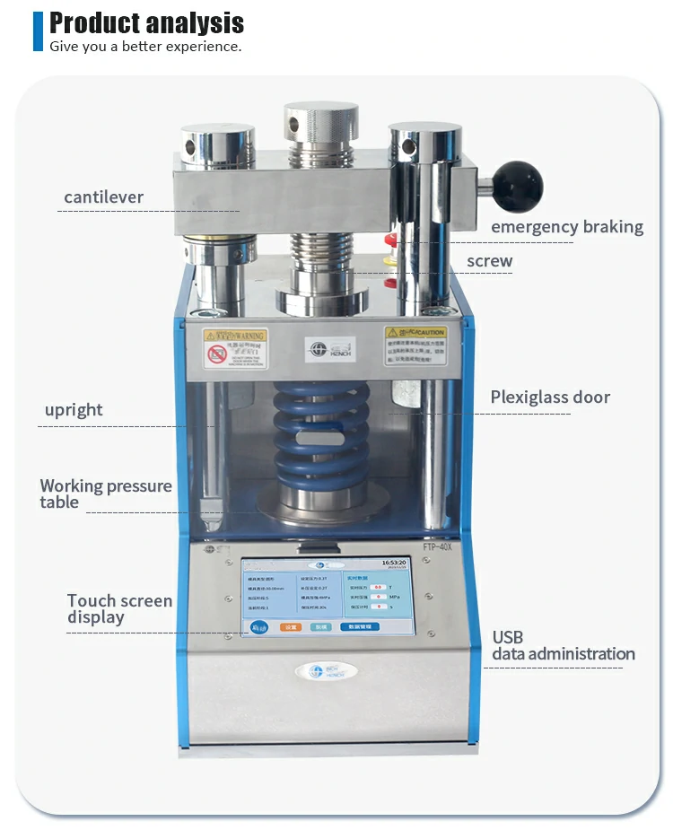 Automatic Fluorescence Hydraulic Press Analysis
