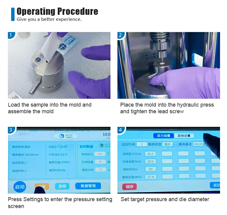 Automatic hydraulic machine operation steps 1