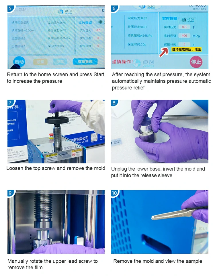Automatic hydraulic machine operation steps 2