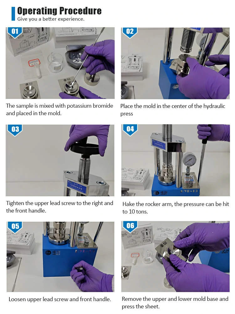 Infrared hydraulic machine operation steps