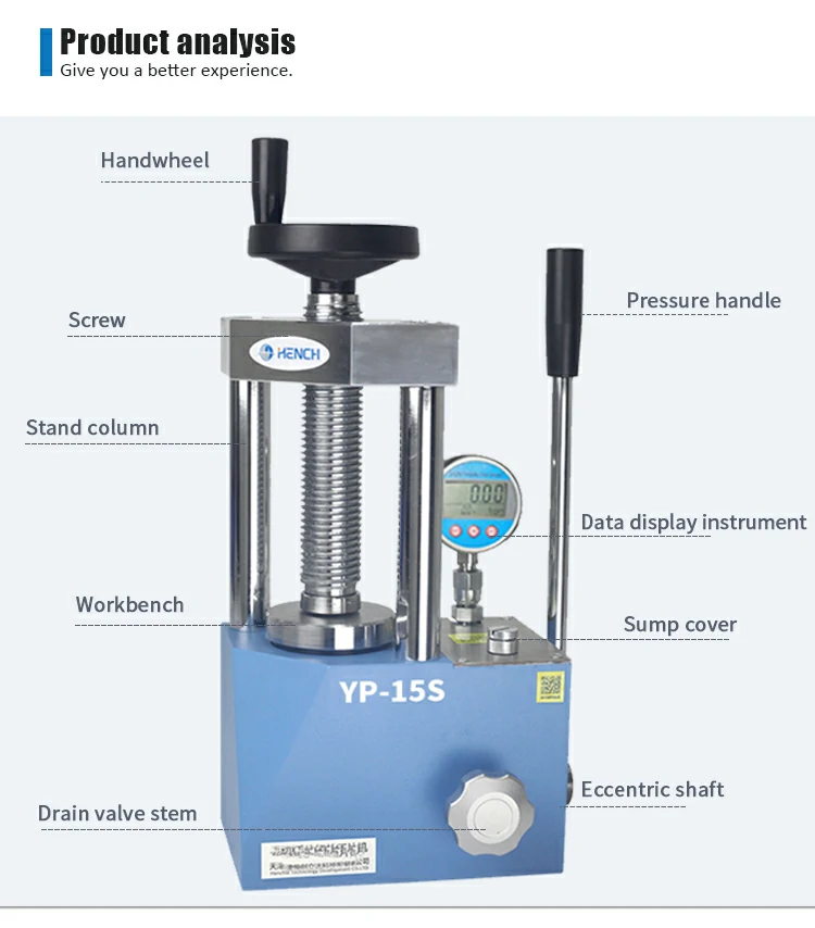 Manual Digital Display Powder Tablet Press Machine Introduction