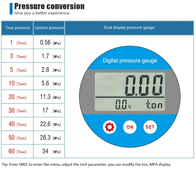 Manual digital display protective tablet press digital display meter