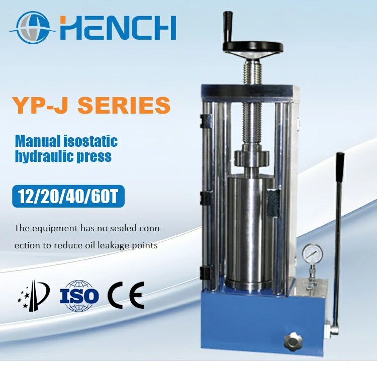 Manual isostatic hydraulic press