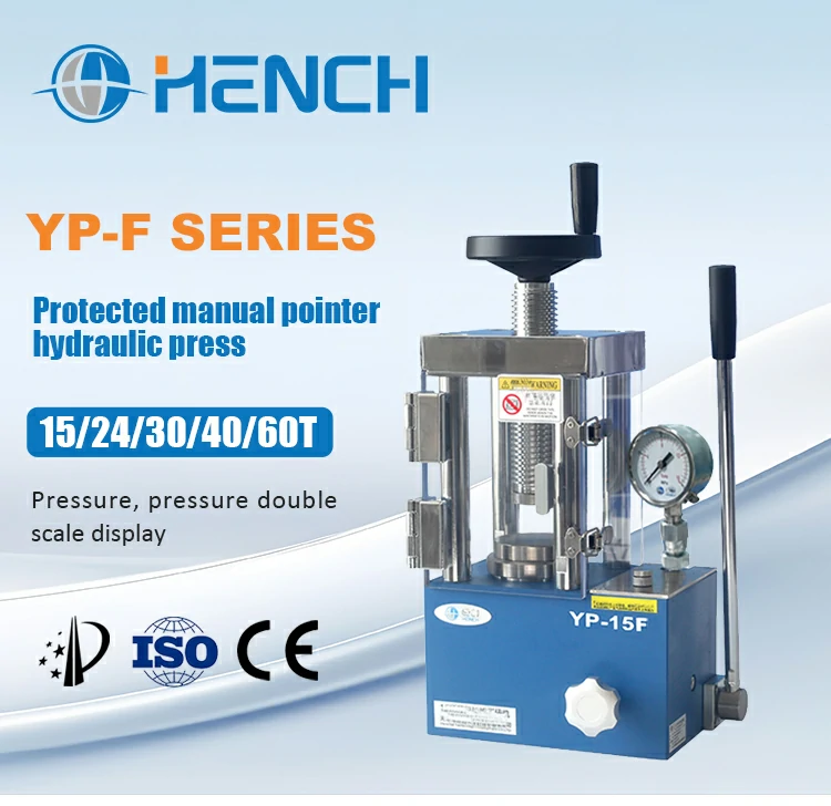 Manual pointer protection hydraulic press