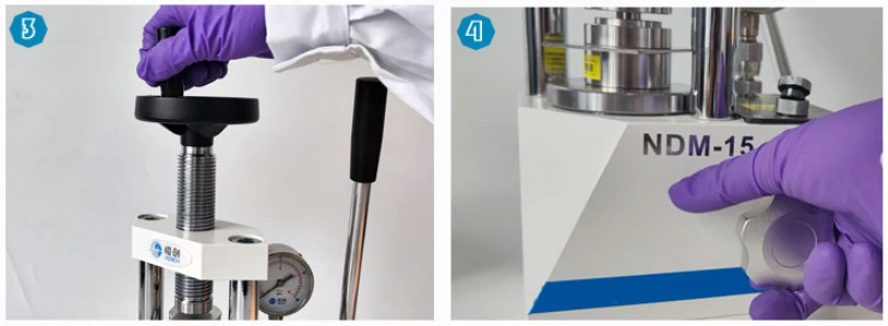 manual infrared hydraulic press