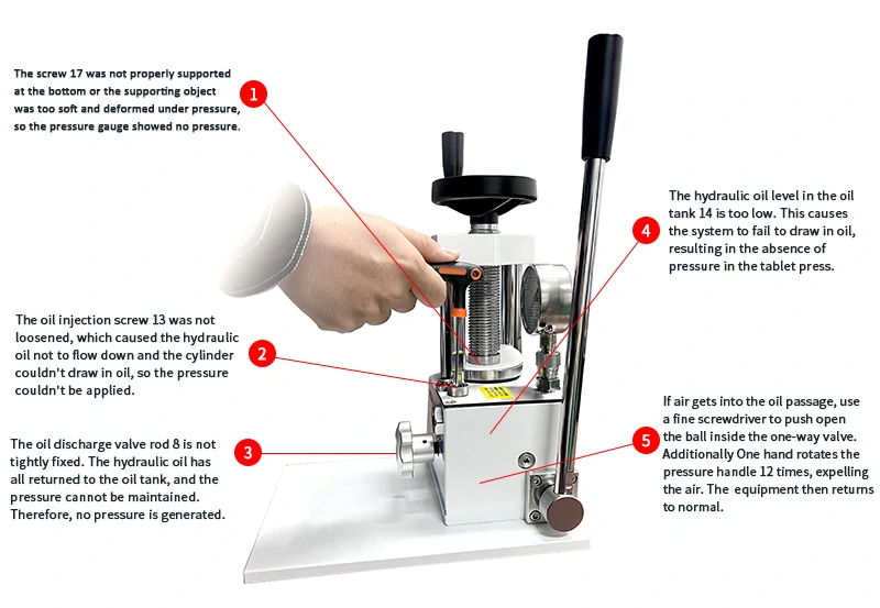 manual infrared hydraulic press