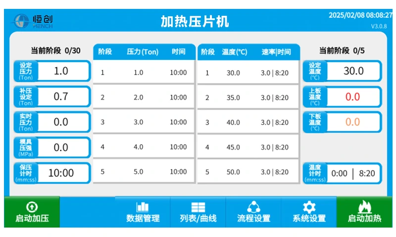 Laboratory Heated Hydraulic Press